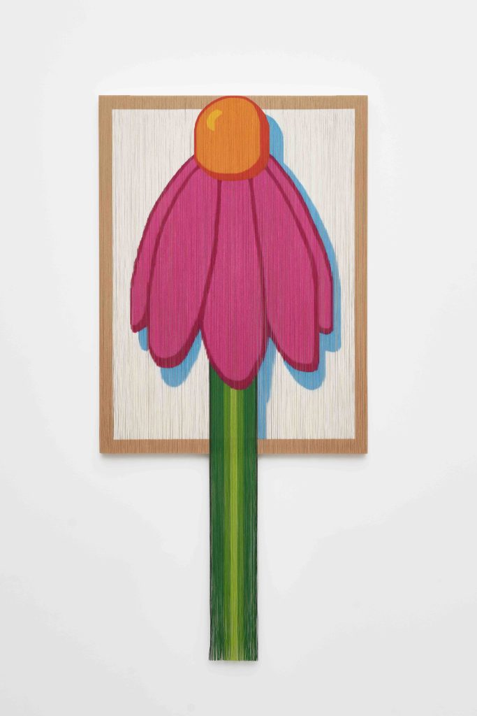 Dianna Molzan, <i>Echinacea</i>, 2023 </br> Oil on canvas on poplar
</br> 160 x 76,2 x 3,8 cm / 63 x 30 x 1.4 in