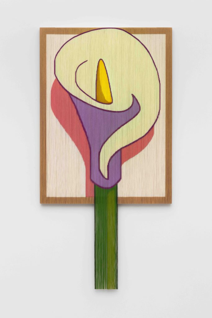 Dianna Molzan, <i>Lily</i>, 2023 </br> oil on canvas on poplar
</br> 165 x 76,2 x 3,8 cm / 65 x 30 x 1.4 in