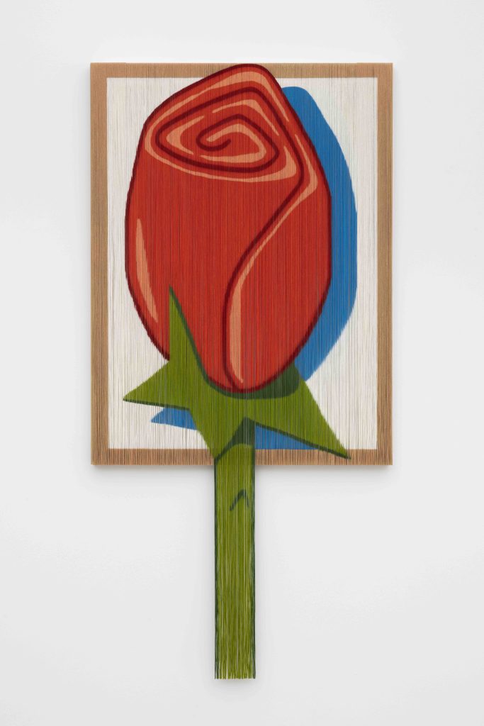 Dianna Molzan, <i>Rose</i>, 2023 </br> oil on canvas on poplar
</br> 160 x 76,2 x 3,8 cm / 63 x 30 x 1.4 in