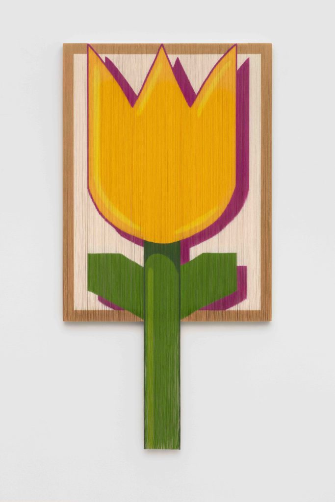 Dianna Molzan, <i>Tulip</i>, 2023 </br> Oil on canvas on poplar
</br> 160 x 76,2 x 3,8 cm / 63 x 30 x 1.4 in
