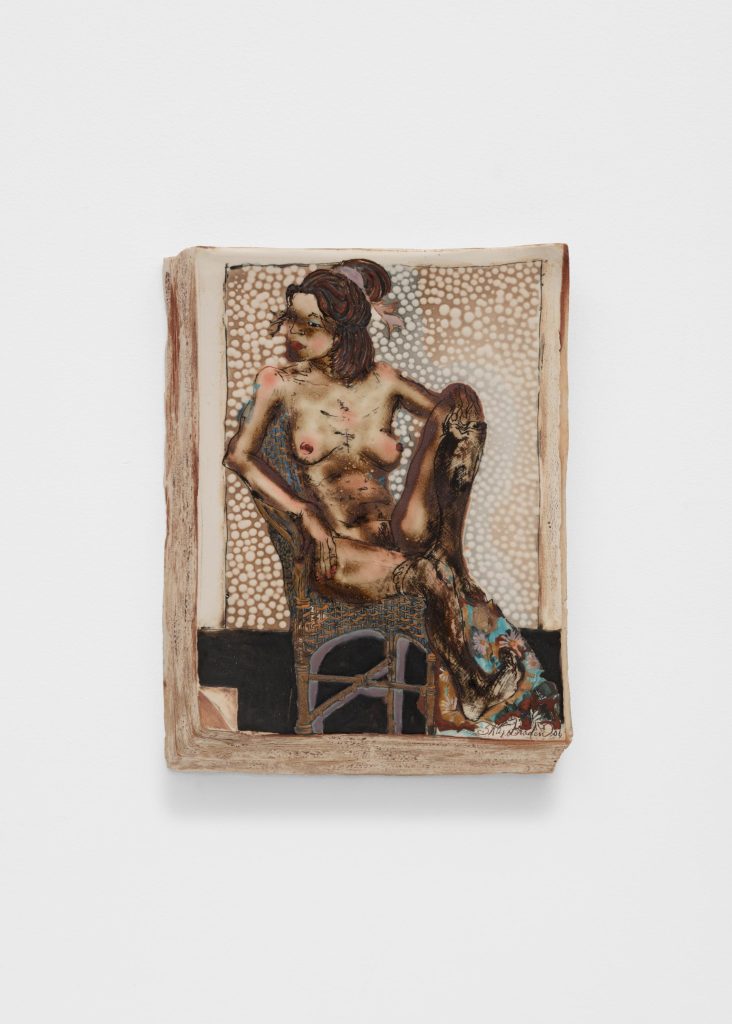 Skuja Braden, <i>Nude (double portrait study) </i>, 2006</br>porcelain</br>33 x 25,5 x 3 cm / 13 x 10 x 1.25 in
