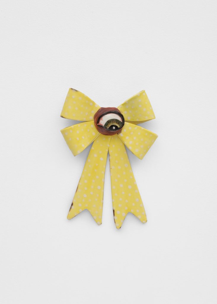 Skuja Braden, <i>Yellow Ribbon</i> porcelain</br> 24,1 x 17,8 x 3,8 cm / 9.5 x 7 x 1.5 in