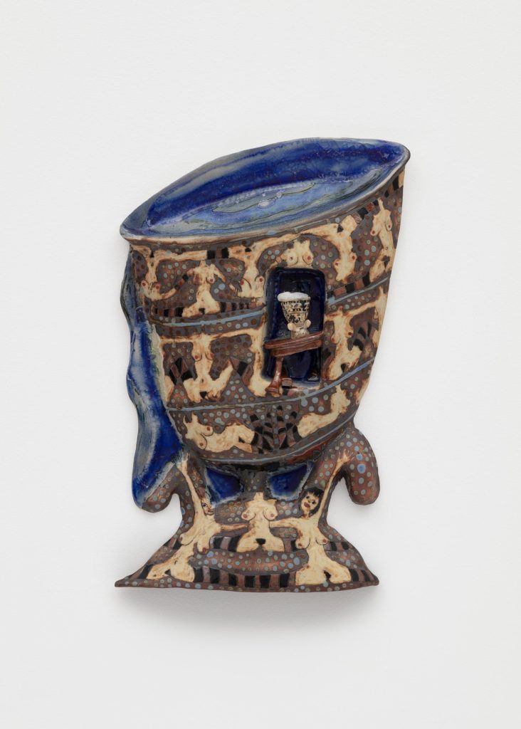 Skuja Braden, <i> Mirage </i> , 2000 </br> stoneware, porcelain, and glass
 </br> 43,2 x 28 x 4,4 cm / 17 x 11 x 1.7 in