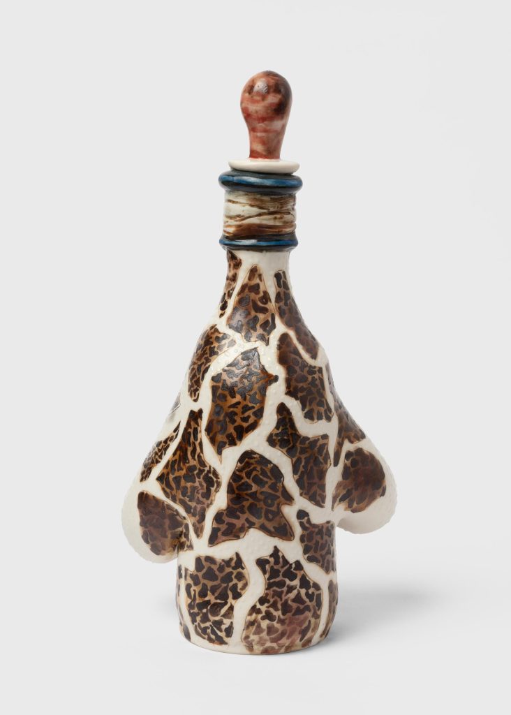Skuja Braden, <i> Giraffe Milk Jug (12% More Fat)</i> , 2021 </br>porcelain</br>39 x 20 x 13 cm / 15.4 x 8 x 5 in