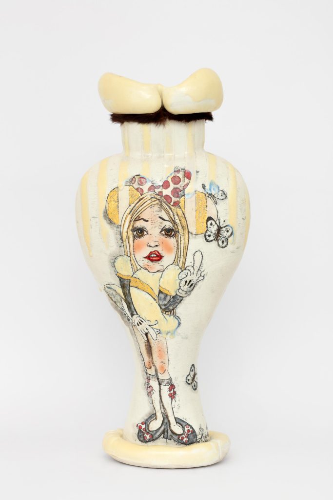<i>Grab 'Em by the Pussy!</i>, 2016 </br> porcelain </br> 76 x 34 x 20 cm / 29.9 x 13.3 x 7.8 in>
