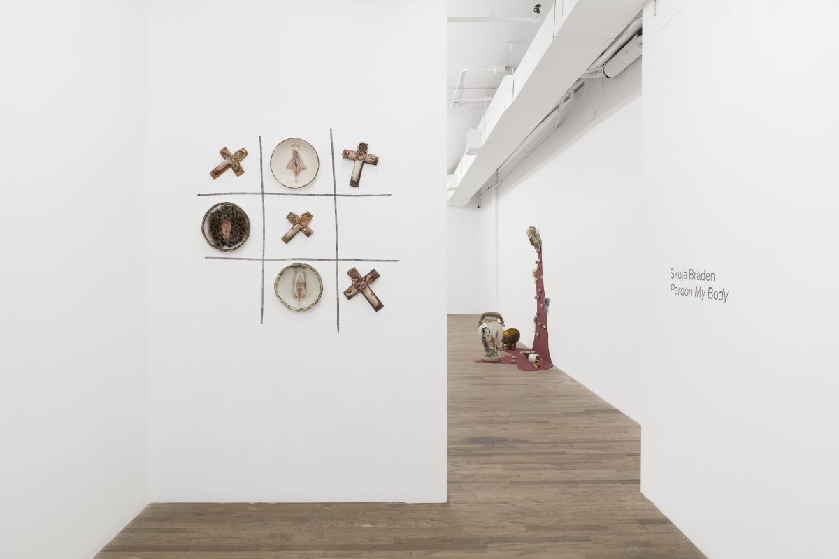 Skuja Braden, <i>Pardon my Body</i>, 2023</br> installation view, kaufmann repetto, new york