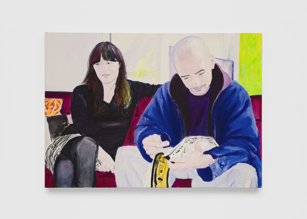 Billy Sullivan, <i> Petrova and Mike </i>, 2008-2009 </br> oil on linen </br> 106,7 x 76,2 cm / 42 x 30 in