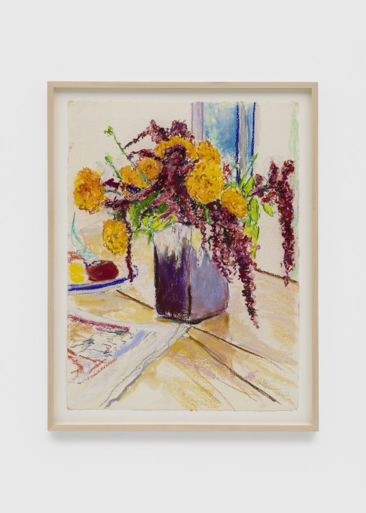Billy Sullivan, <i> Marilee’s Flowers </i>, 2023 </br> pastel on paper </br> 76,2 x 54,6 cm / 30 x 21.5 in (unframed)