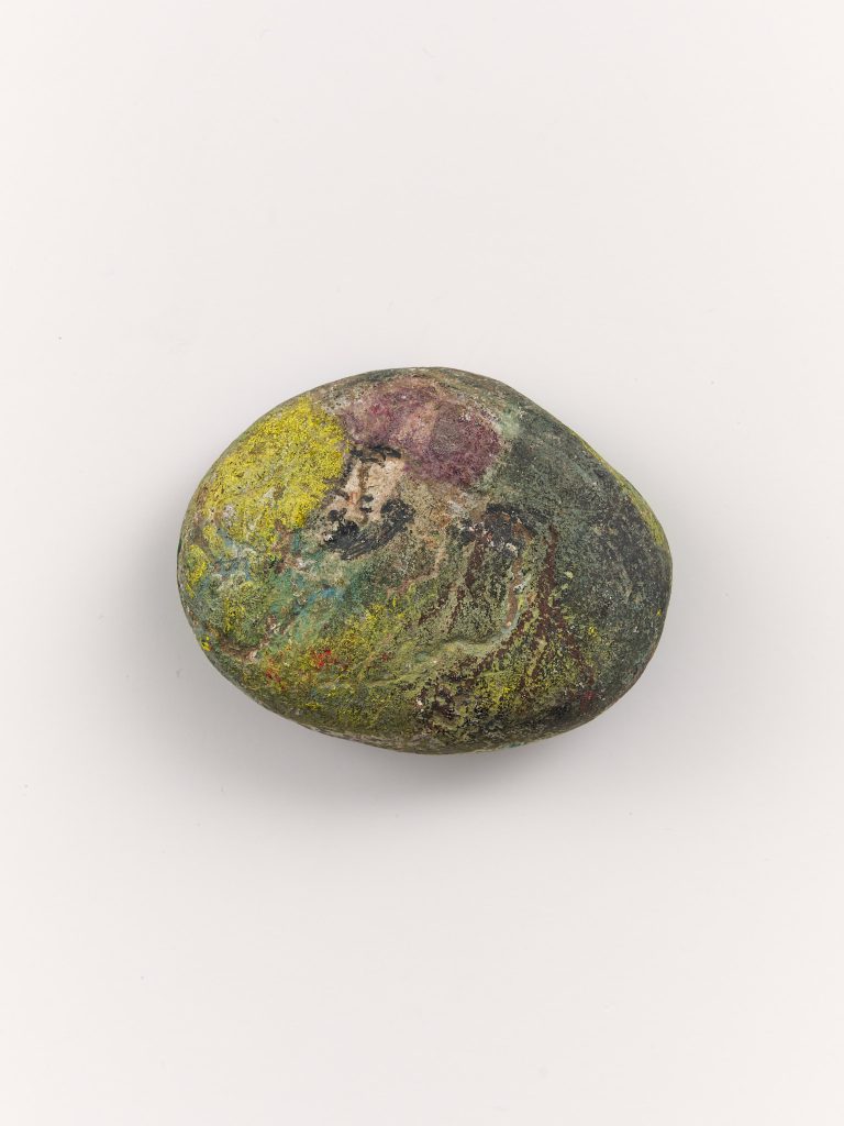 <i>Untitled</i>, undated</br>mixed media on stone</br>6,35 x 7,6 x 2,55 cm / 2.5 x 3 x 1 in