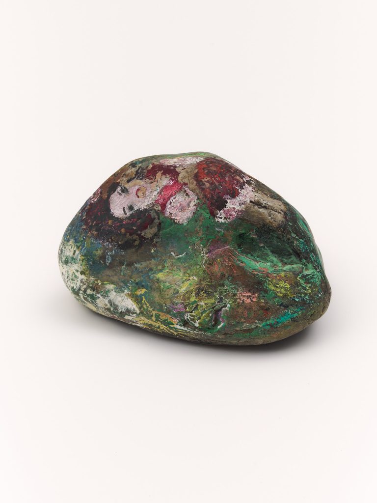 <i>Untitled</i>, undated</br>mixed media on stone</br>15 x 11 x 8 cm / 5.9 x 4.4 x 3.1 in