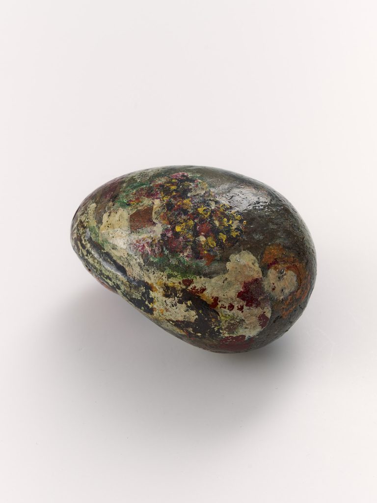 <i>Untitled</i>, undated</br>mixed media on stone</br>14 x 10,2 x 7,6 cm / 5.5 x 4 x 3 in