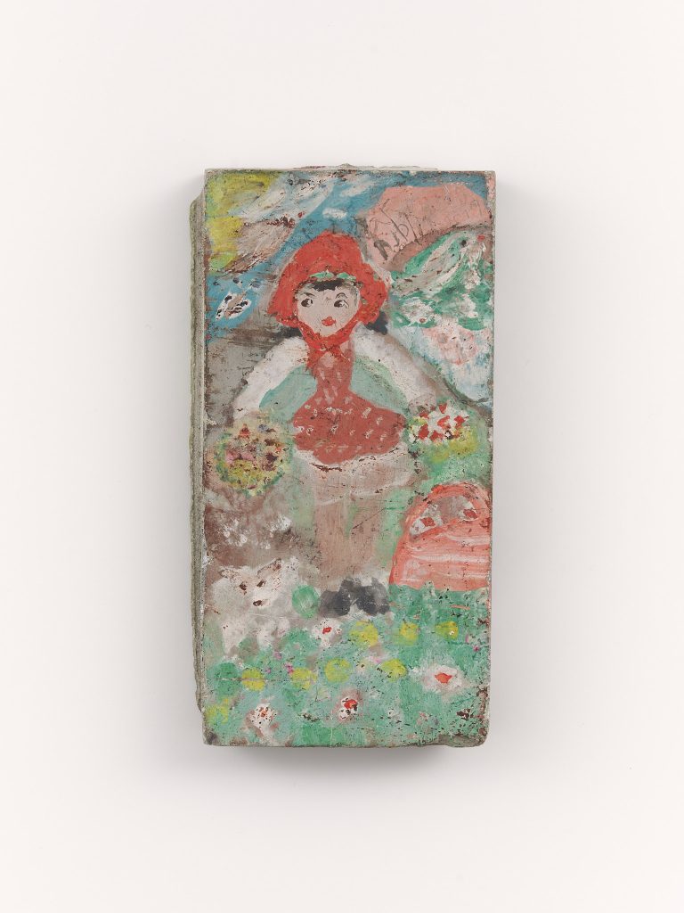 <i>Untitled</i>, undated</br>mixed media on stone</br>20,3 x 10,8 cm / 8 x 4.3 in