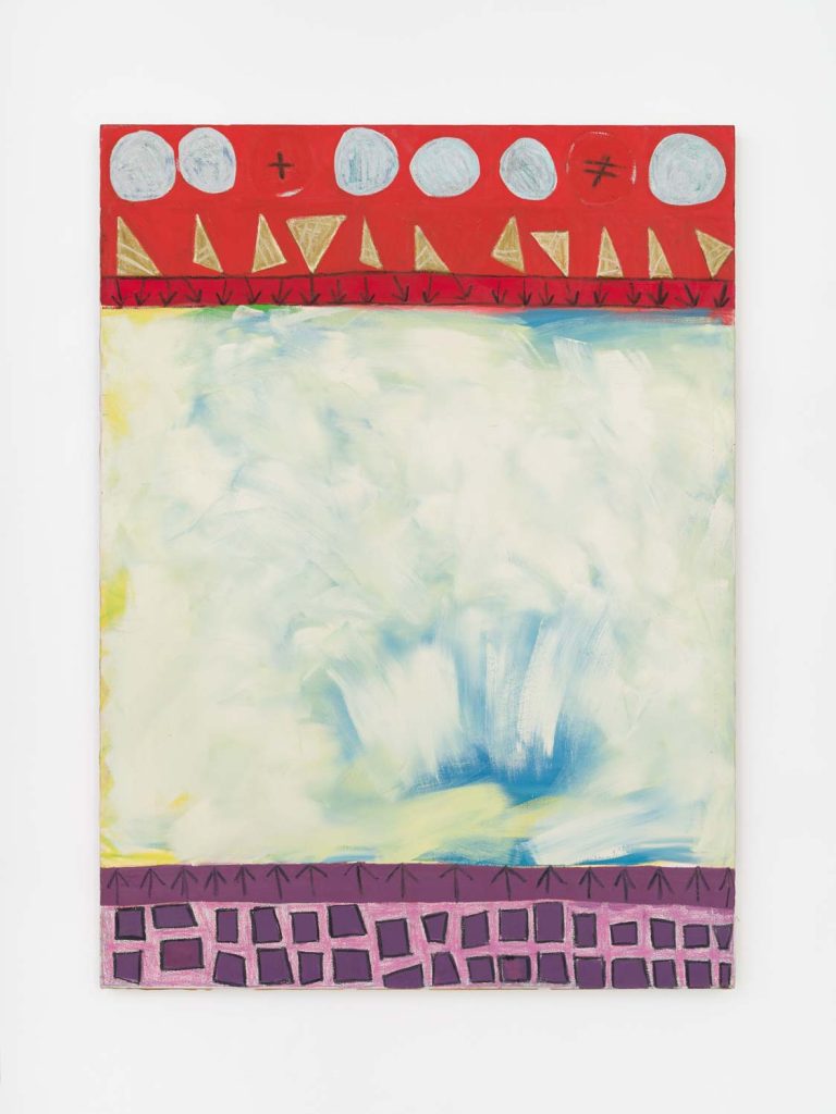 <i>Currency of Meaning 9</I>, 1989
</br>
oil on canvas</br>
172,7 × 127 cm / 68 × 50 in>
