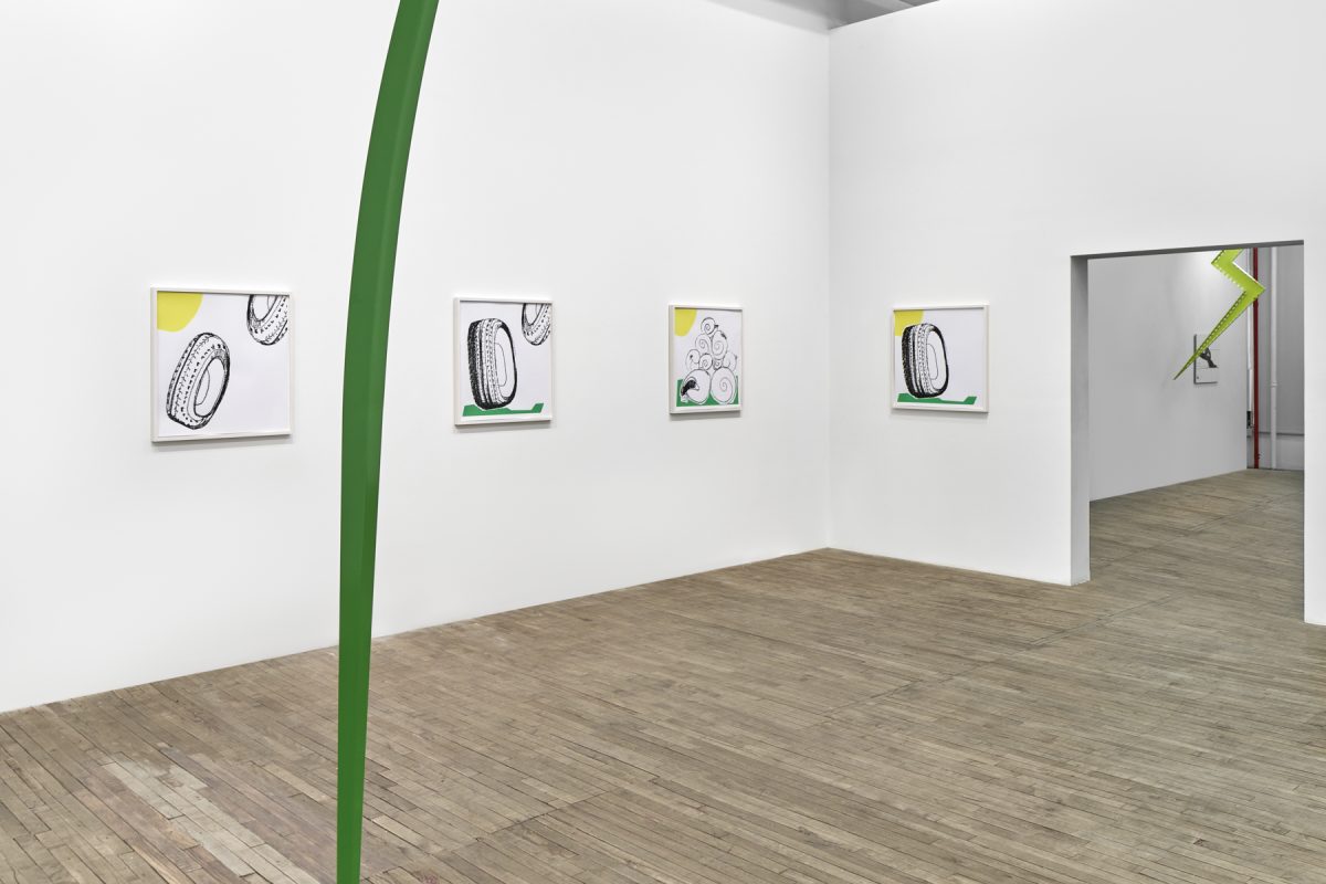 Judith Hopf, <i>loop stop</i>, 2024</br> installation view, kaufmann repetto, new york