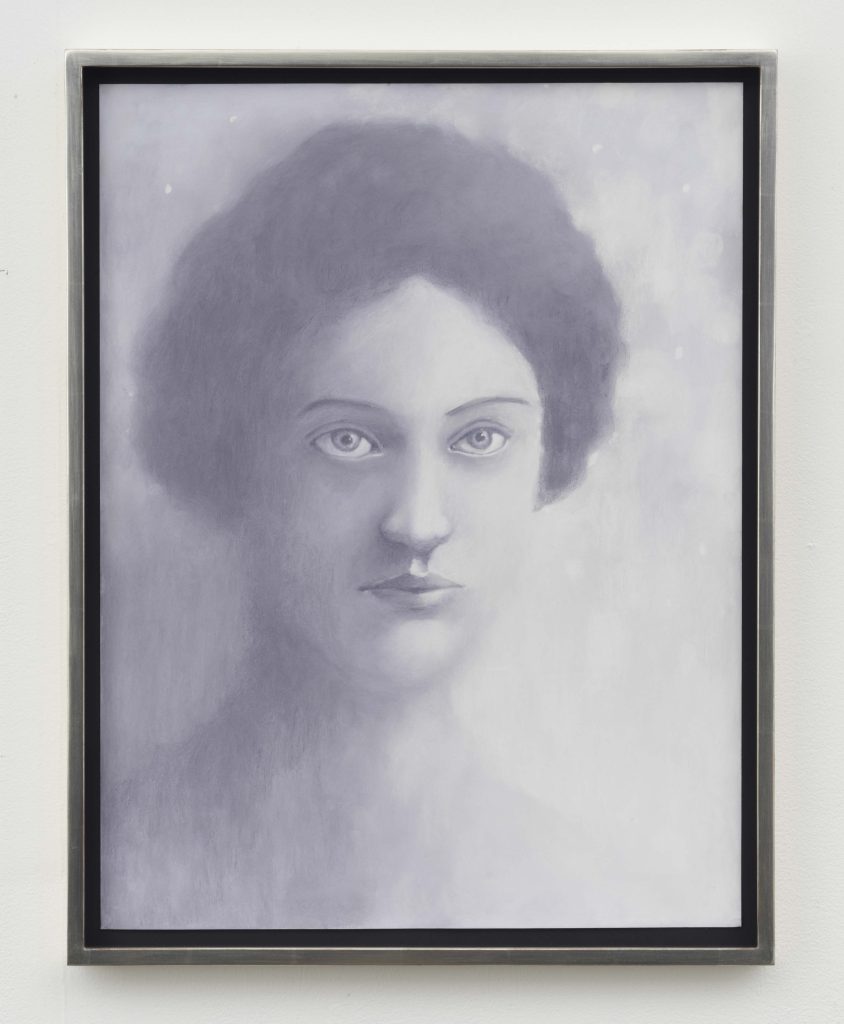 <i>Portrait</I>, 2024</br>
soft pastel on pastel card</br>
70 x 54,5 x 4 cm / 27.4 x 21.4 x 1.5 in