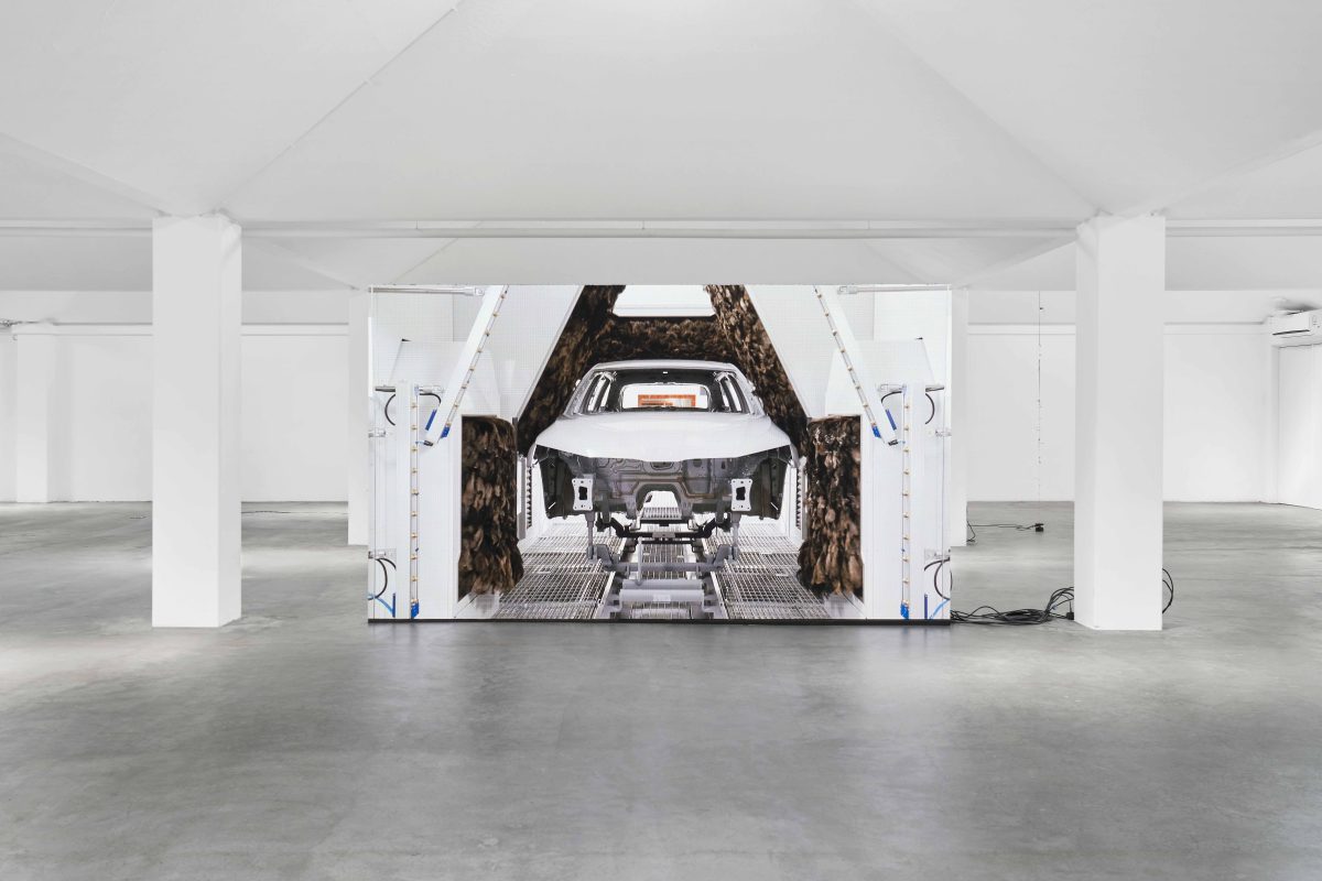 <i>Future Mechanism Rag Plus Two Grams</I>, 2024</br>
installation view, Simian, Copenhagen
