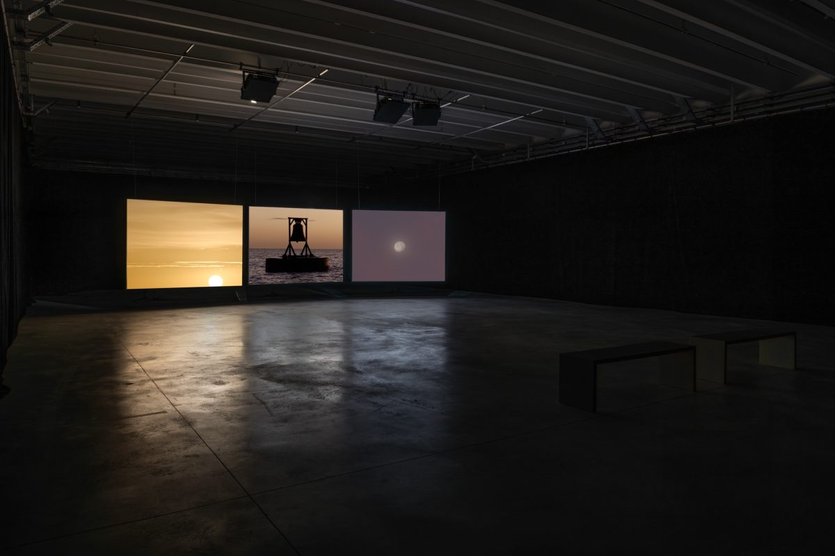 <i>Waves & Gazes</I>, 2024</br>
installation view, Cukrarna, Ljubljana>