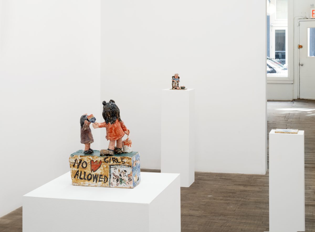 <i>noW girls allowed</I>, 2024</br>
installation view, kaufmann repetto new york