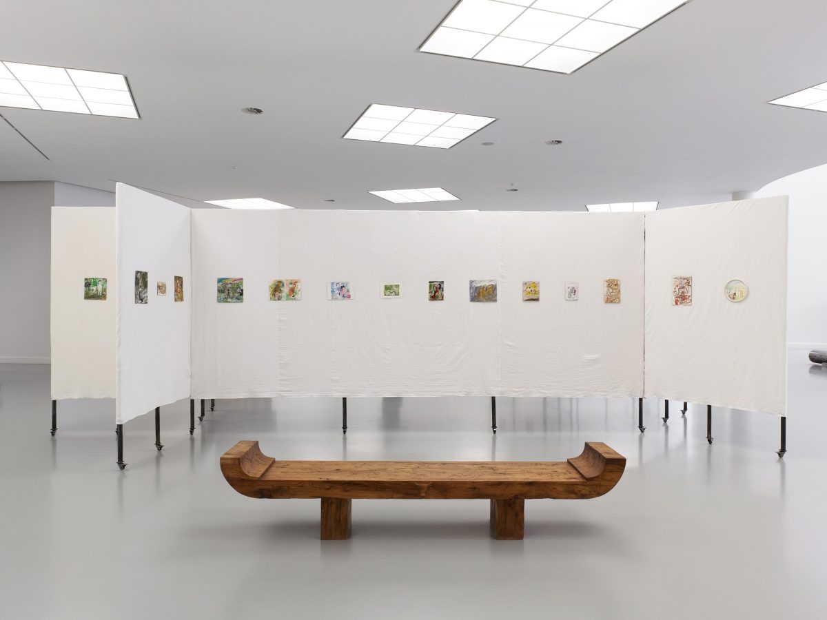 <i>Elene Chantladze & Nata Janberidze / Keti Toloraia (Rooms Studio)</i>, 2023 </br> installation view, M HKA, Antwerp