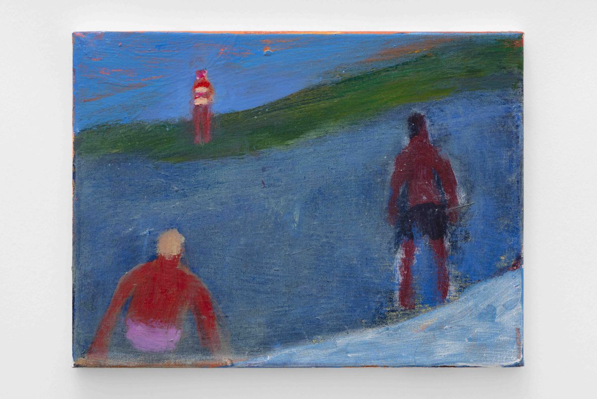 <i>Tidal Pool Swimmers</I>, 2023</br>
acrylic on canvas</br>
23 x 30,5 cm / 9 x 12 in