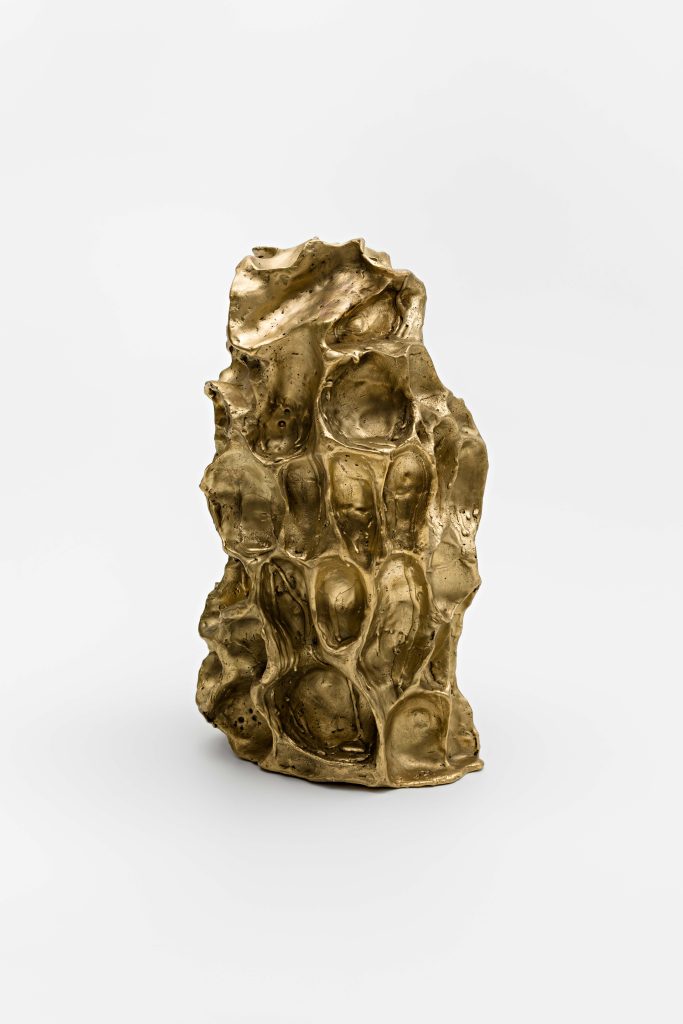 <i>Honeycomb iv pure honey</i>, 2024 </br>
patinated bronze </br>
36 x 26 x 25 cm / 14 x 10 x 10 in