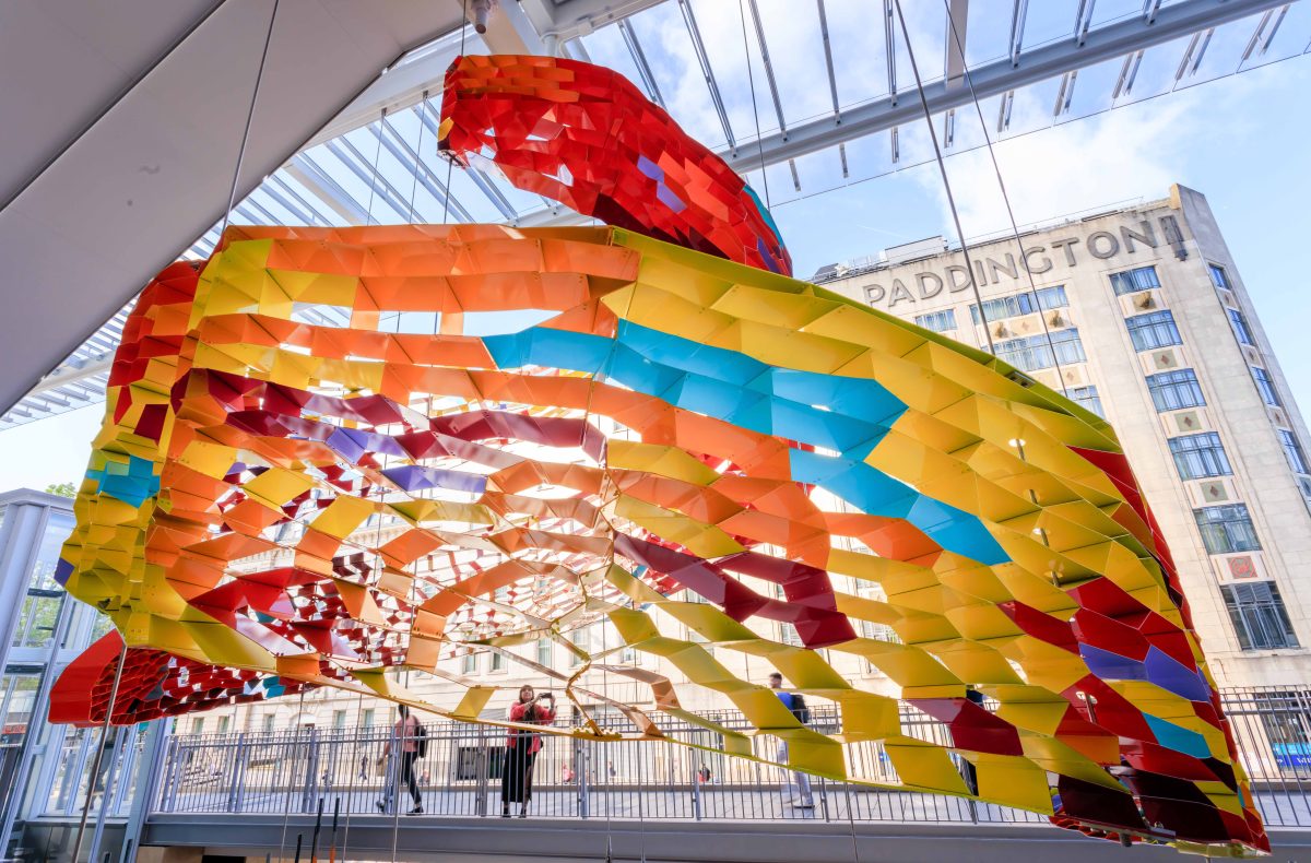 <i> Somethinging </i>, 2024
</br> 
installation view, Paddington Square, London