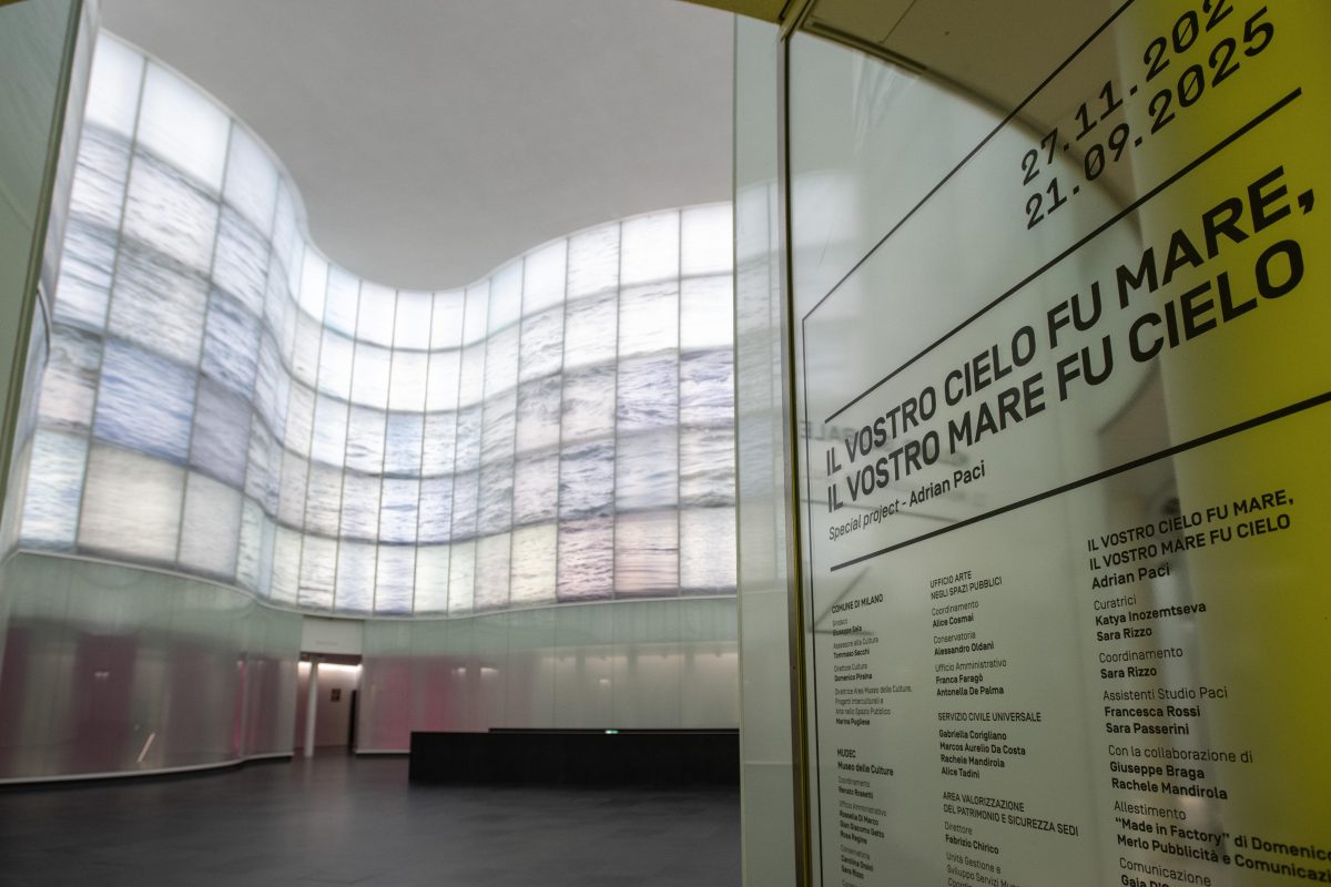 <i> Il vostro cielo fu mare, il vostro mare fu cielo</i>, 2024
</br> 
installation view, MUDEC, Milan