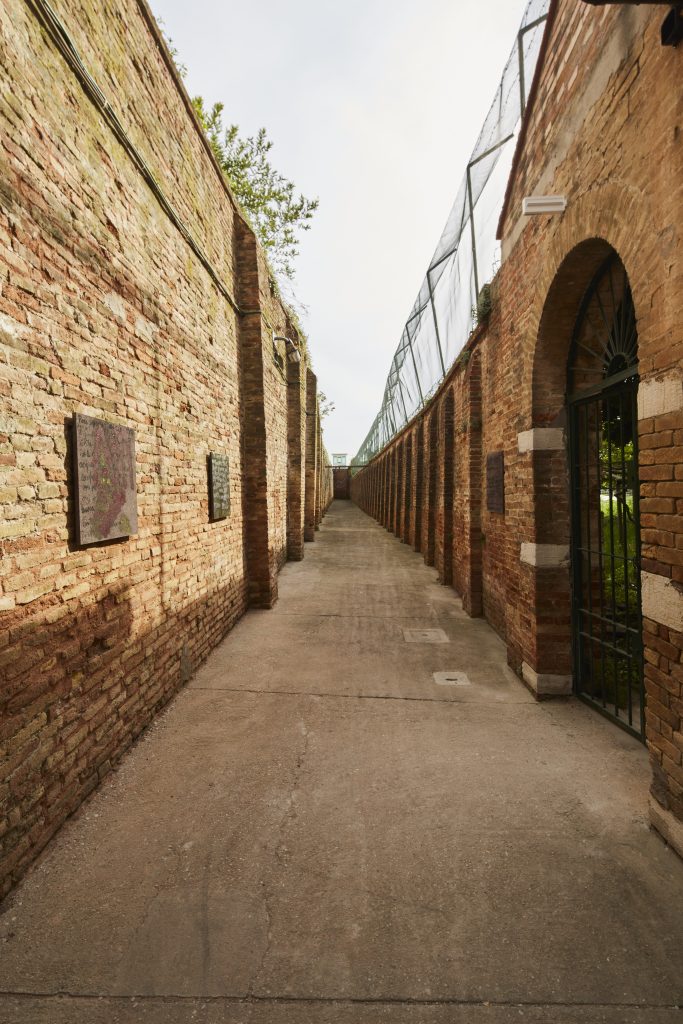 <i>with my eyes, </i> 2024 </br>
installation view, holy see pavilion, casa di reclusione femminile venezia giudecca - s. eufemia, venice biennale </br>>