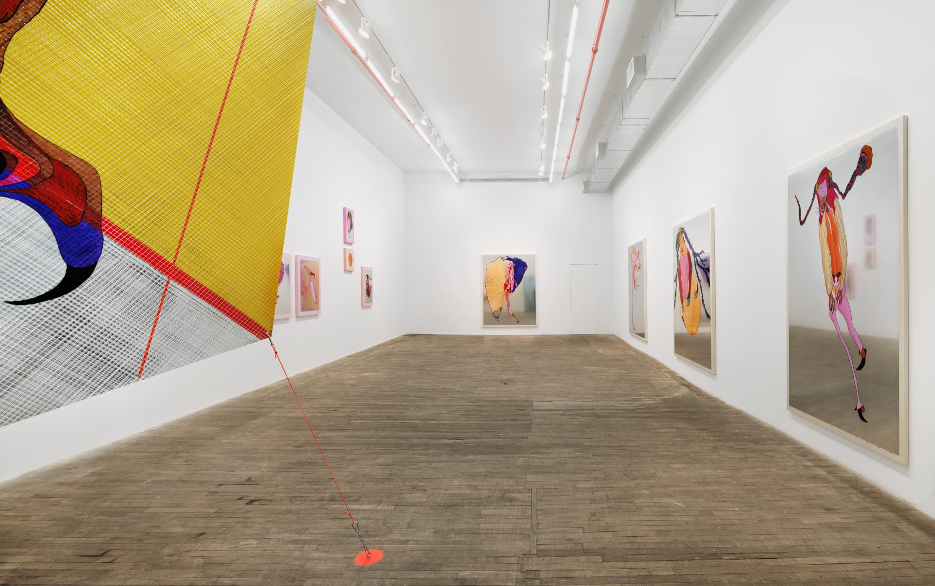 <i>freak you !, </i> 2025 </br>
installation view, kaufmann repetto, new york</br>