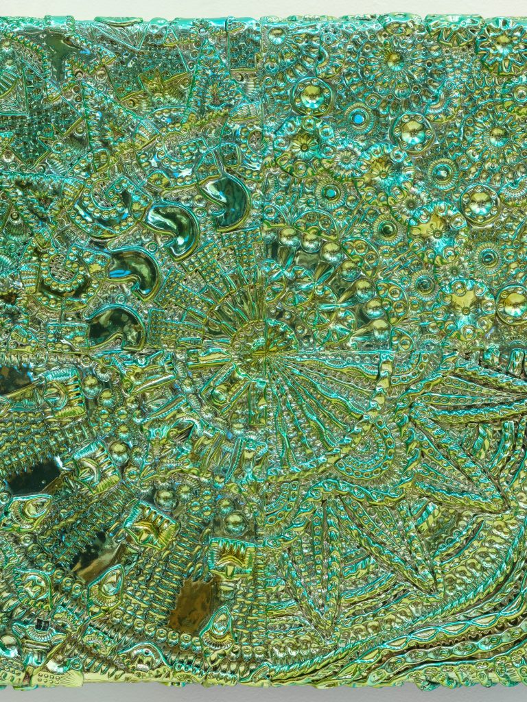 <i> Greenish Mandala </i>, 2021 </br>
detail>