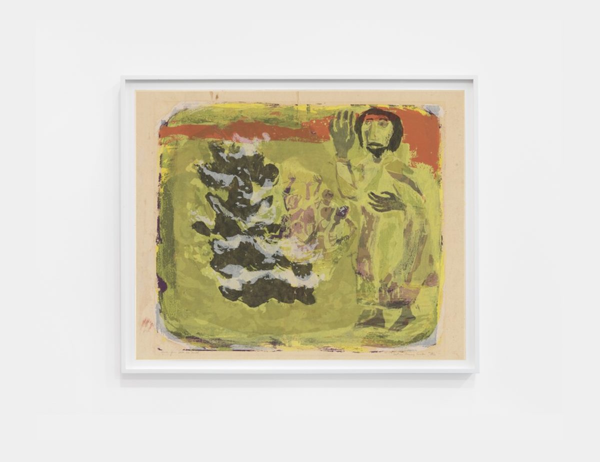 <i>have you still no faith</i>, 1955 </br>
screenprint on paper</br>
48,3 x 58,4 cm / 19 x 23 in