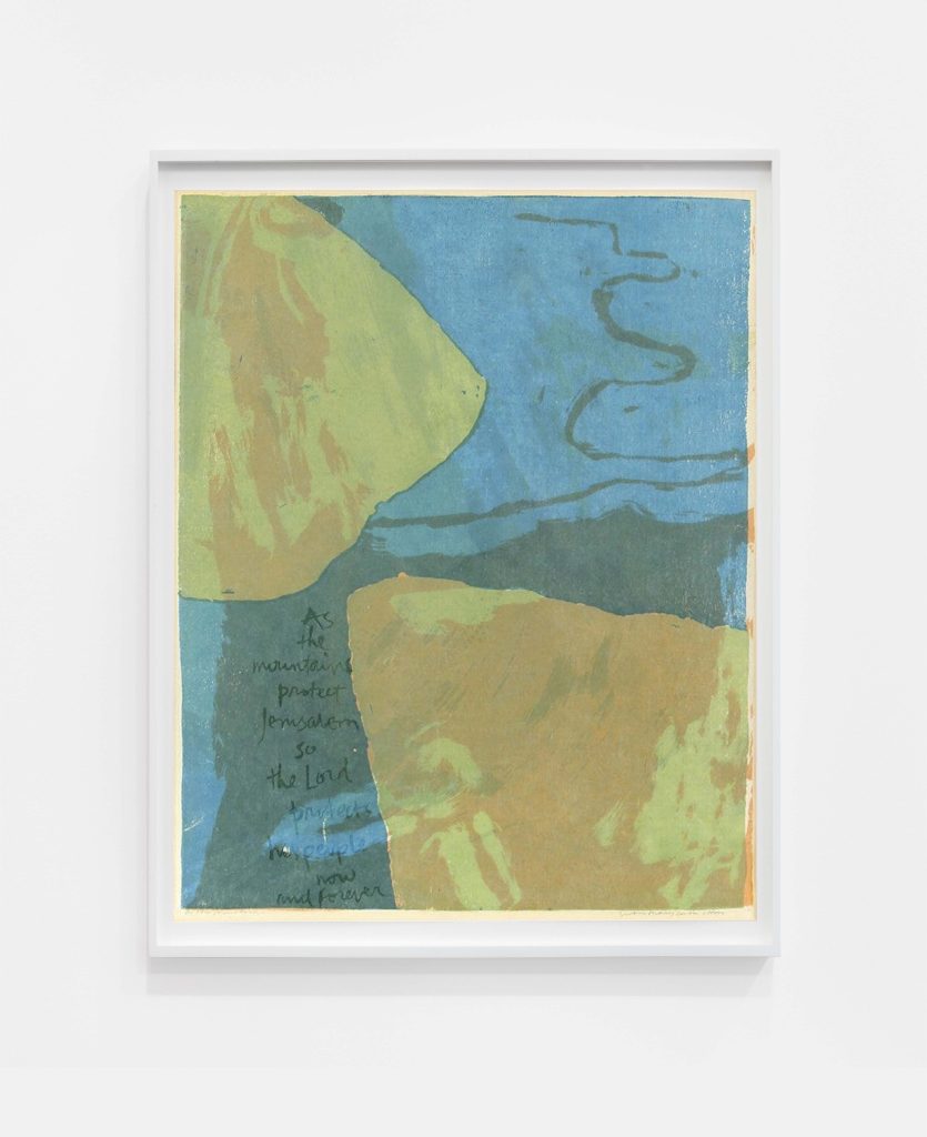 <i>As the Mountains</i>, 1960 </br>
serigraph on paper</br>
66,7 x 55,2 cm / 26.3 x 21.8 in