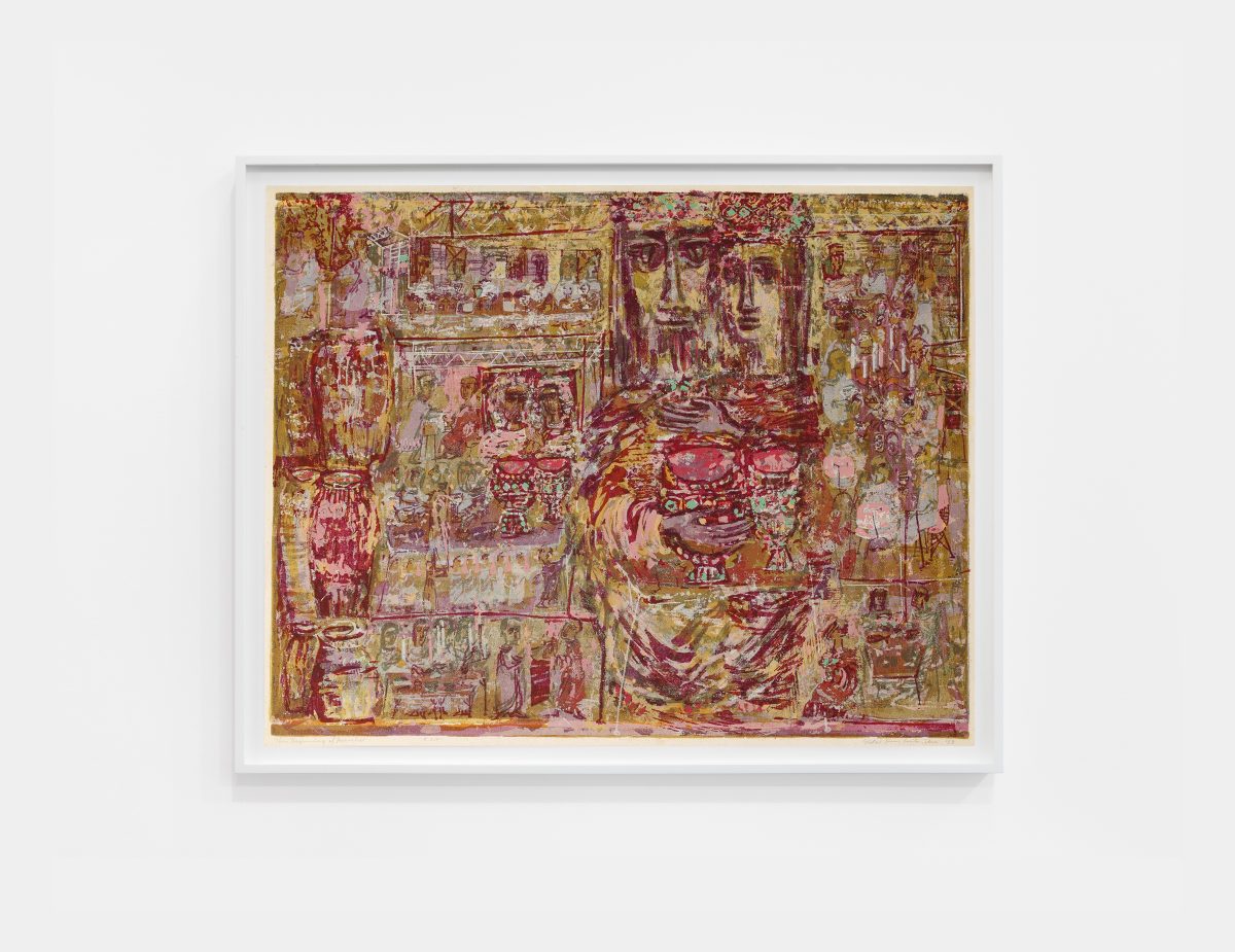 <i>this Beginning of miracles</i>, 1953 </br>
Screenprint</br>
48,9 x 59,1 cm / 19.3 x 23.3 in