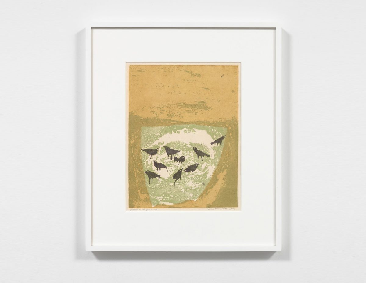 <i>pigeons on the grass, alas</i>, 1961 </br>
Screenprint</br>
55,9 x 47,6 x 4,1 cm / 22 x 18.8 x 1.6 in