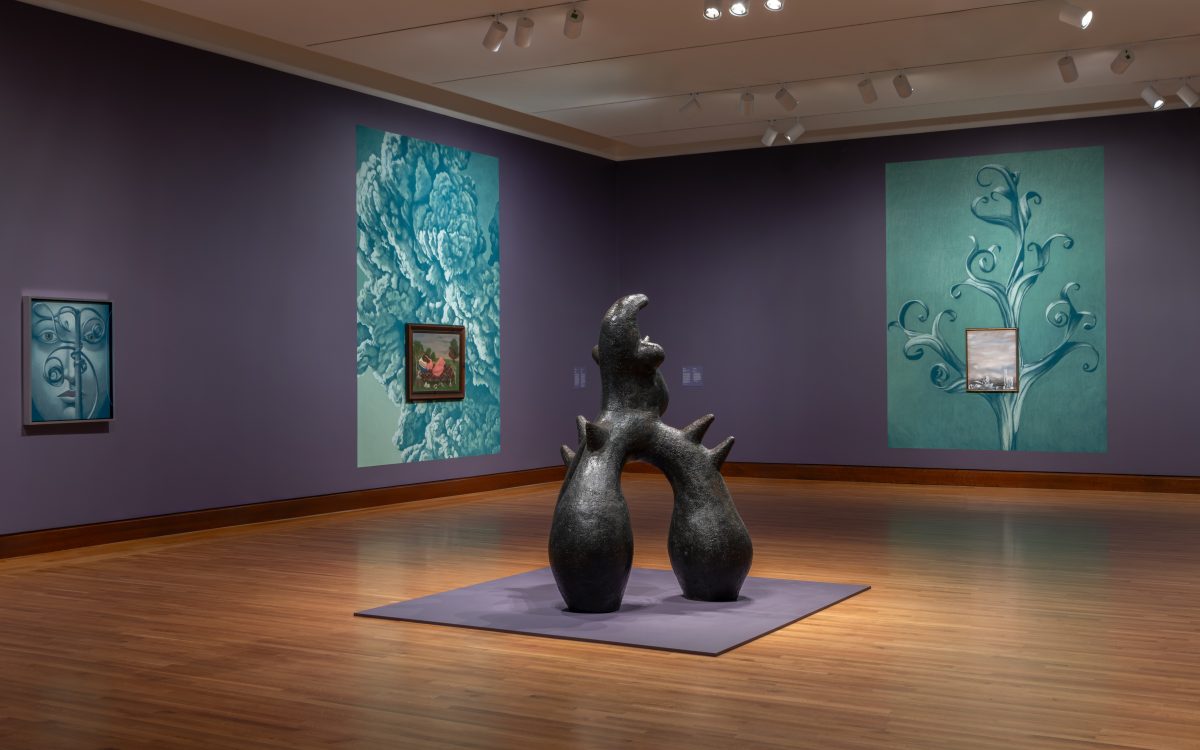 <i>Nicolas Party and Surrealism: An Artist’s Take on the Movement</I>, 2025</br>
installation view, Currier museum of art, Manchester</br>