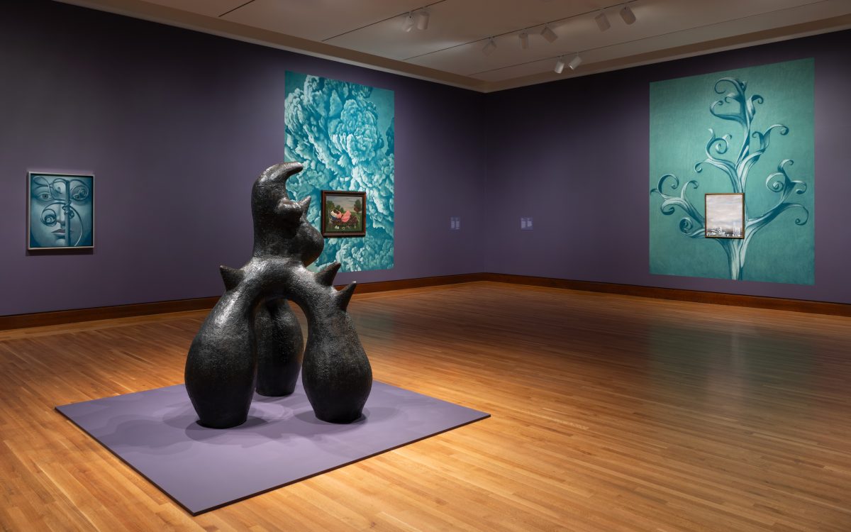 <i>Nicolas Party and Surrealism: An Artist’s Take on the Movement</I>, 2025</br>
installation view, Currier museum of art, Manchester</br>>
