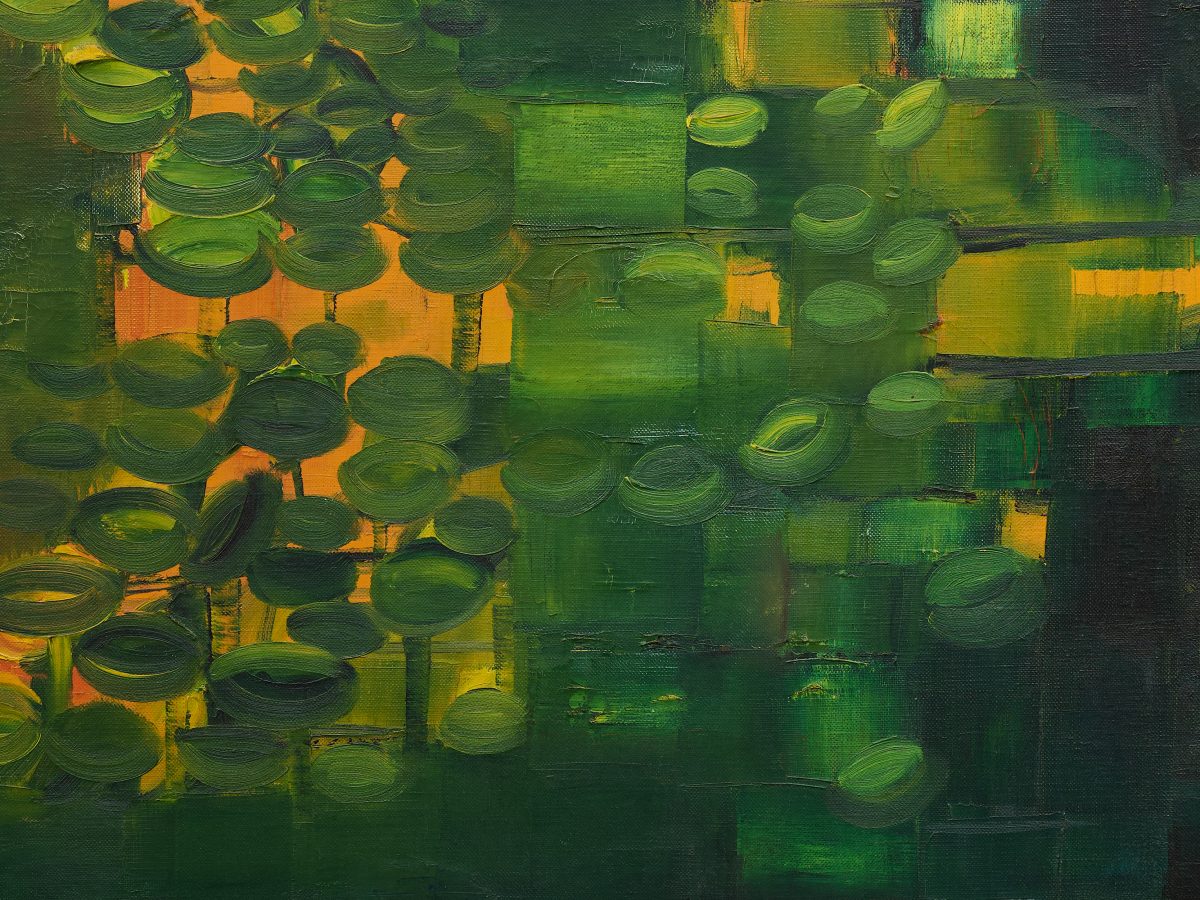 <i>House Behind the Trees</i>, 1965 </br>
detail