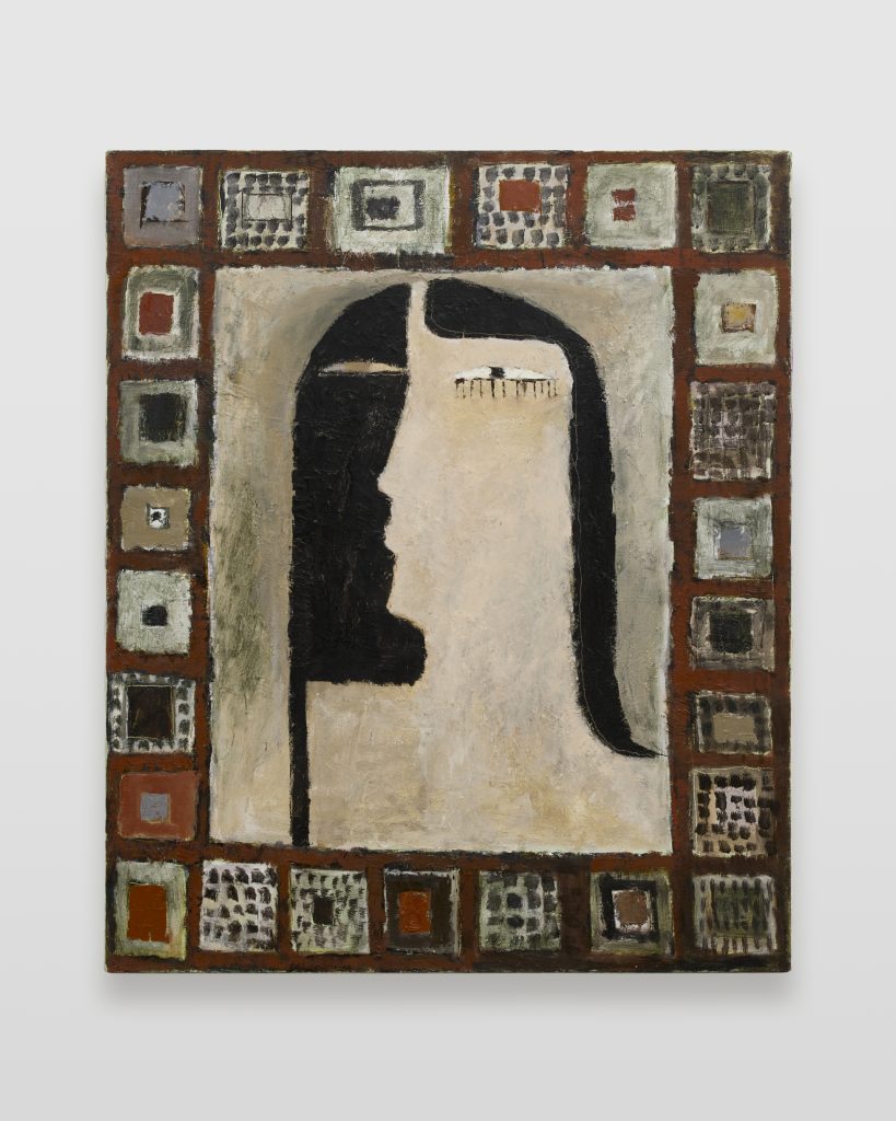 <i>woman</i>, 2024 </br>
oil on canvas</br>
73 x 60,5 cm / 28.7 x 23.6 in