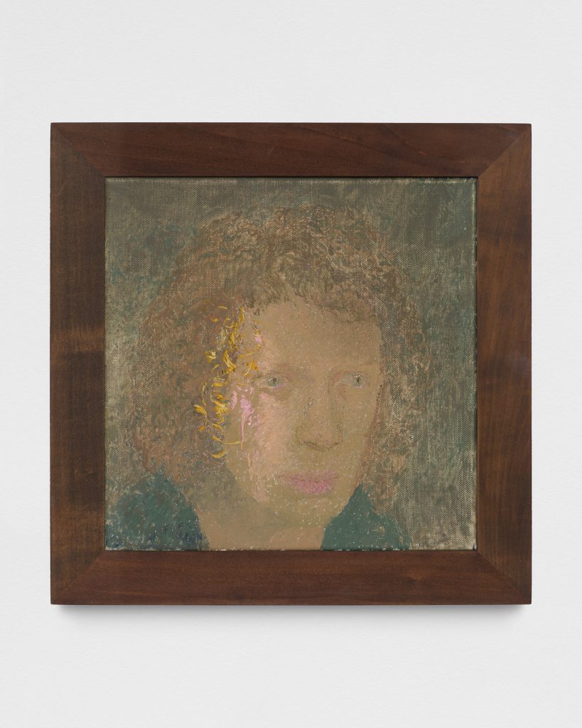 <i>self-portrait,</i> 2023</br>
oil on canvas </br> 38,1 x 38,1 x 4,4 cm / 15 x 15 x 1.75 in