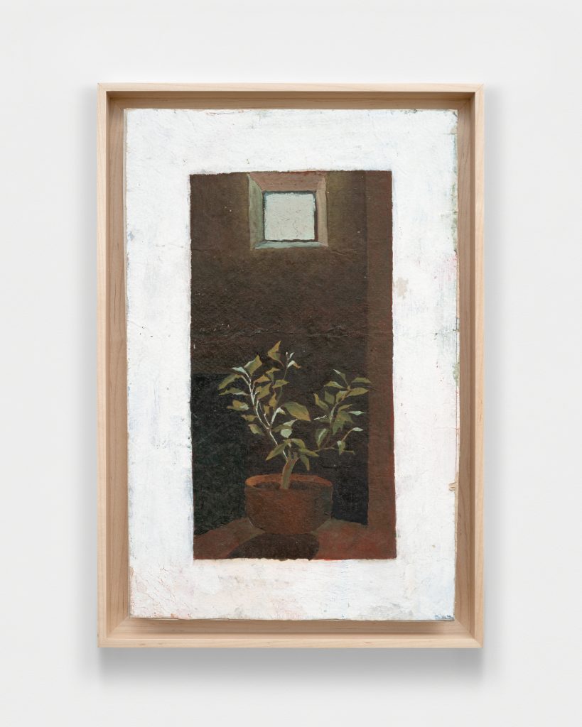 <i>orange tree,</i> 2000</br>
oil on cardboard </br> 44,5 x 30,5 x 3,8 cm / 17.5 x 12 x 1.5