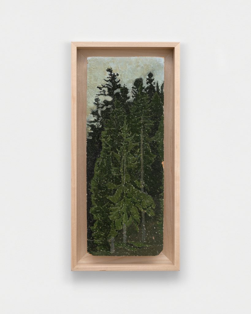 <i>forest,</i> 1995</br>
oil on cardboard </br> 30,5 x 14,6 x 3,8 cm / 12 x 5.6 x 1.5 in