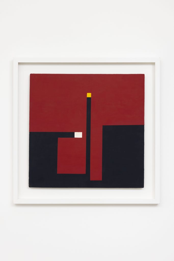 <i>Negativo positivo</i>, 1959 </br>
acrylic on Masonite </br>
60 x 60 x 3 cm / 23.6 x 23.6 x 1.1 in