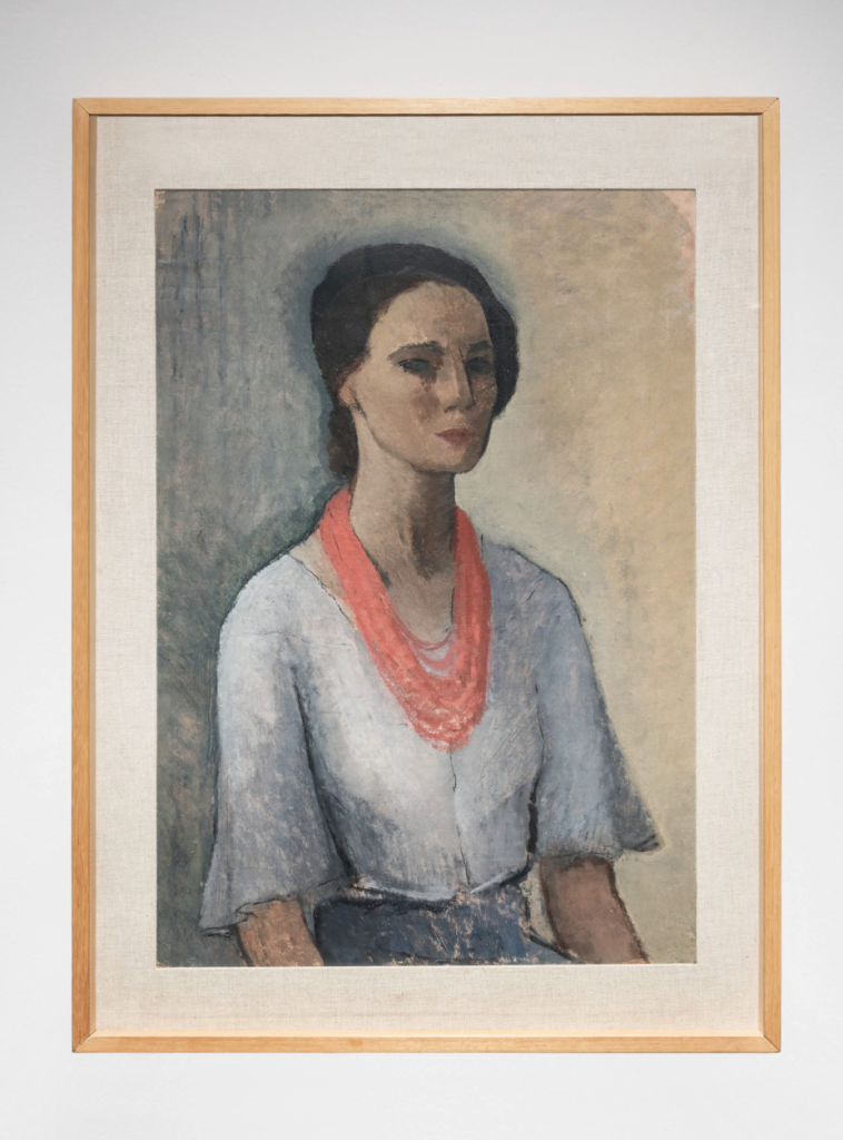 <i>Autoritratto</i>, 1929 </br>
oil on cardboard </br>
>