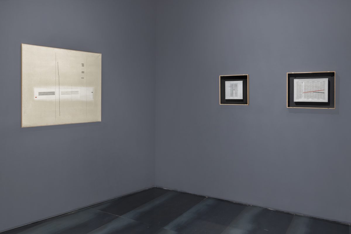 <i>Bice Lazzari. The poetic of the sign,</i> 2019 </br>
installation view, Museo Novecento, Firenze</br>