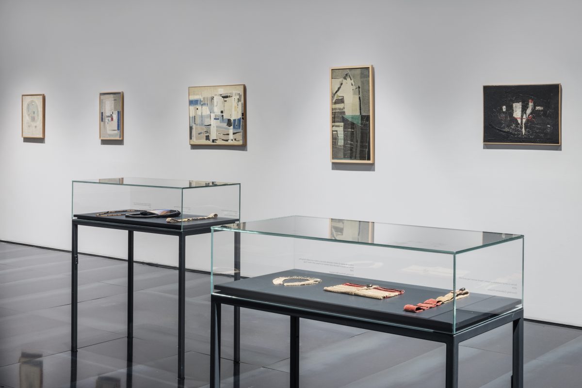 <i>Bice Lazzari. The poetic of the sign,</i> 2019 </br>
installation view, Museo Novecento, Firenze</br>>