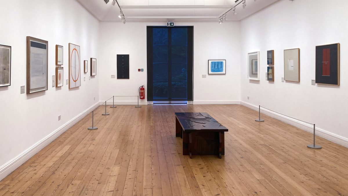 <i>Bice Lazzari: Modernist Pioneer,</i> 2022 </br>
installation view, Estorick Collection of Modern Italian Art, London </br>