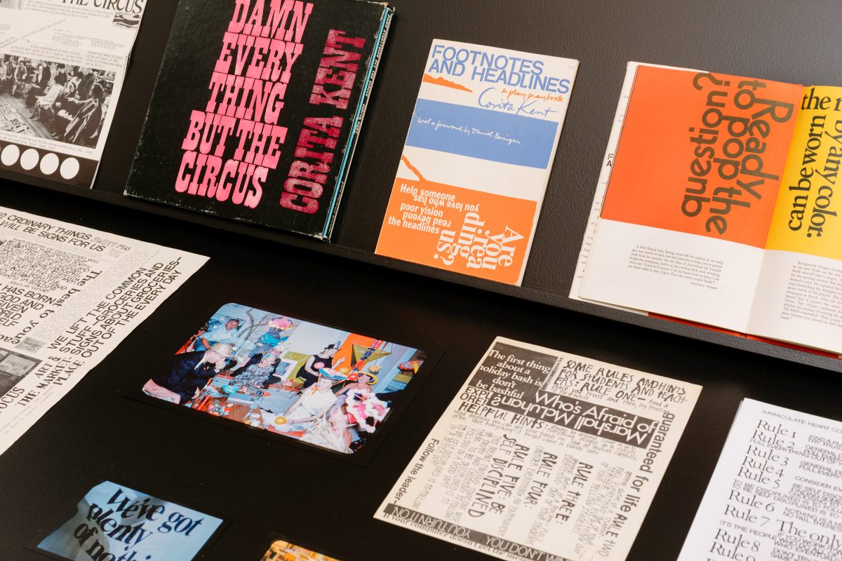 <i>Corita Kent: The Sorcery of Images</i>, 2025
</br> installation view, Marciano Art Foundation, Los Angeles