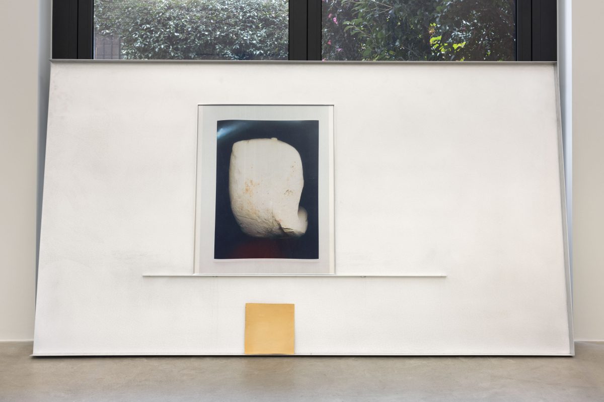 <i>Untitled,</i> 2023 - 2025</br>
aluminium, aluminium frame, glass, UV-print on aluminum</br> 134,5 x 242,5 x 31,5 cm / 53 x 95.4 x 12.4 in