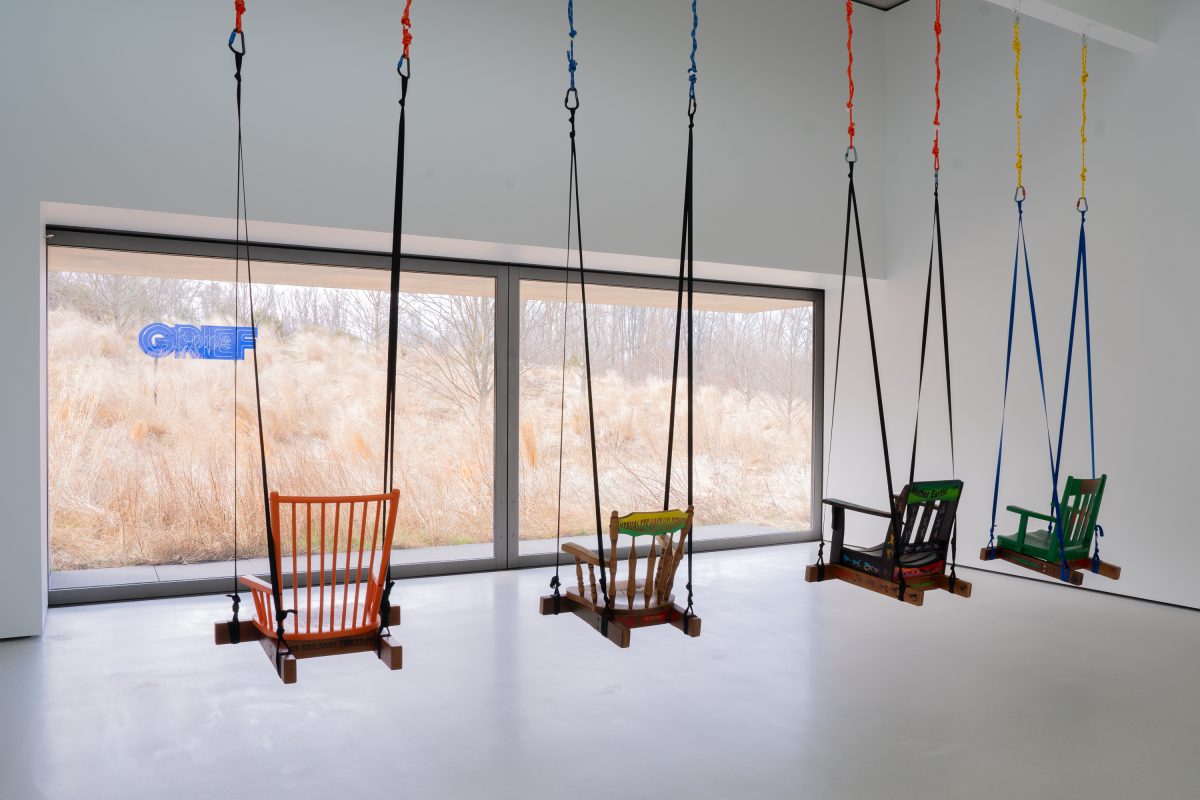 <i>Andrea Bowers,</i> 2026 </br>
installation view,  Glenstone Museum, Potomac >