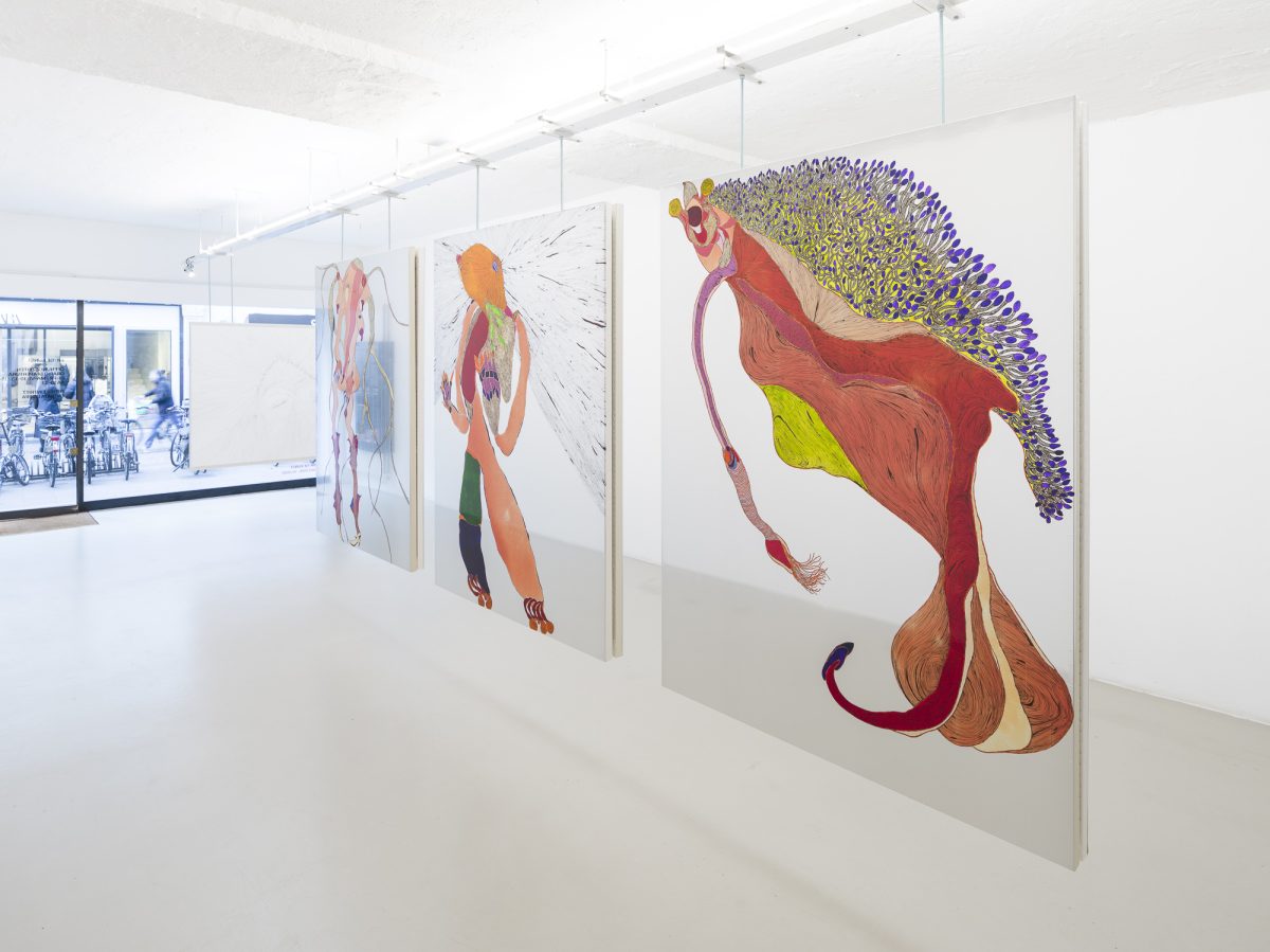<i>PINKING UP</i>, 2026
</br> installation view, Ar/Ge Kunst, Bolzano